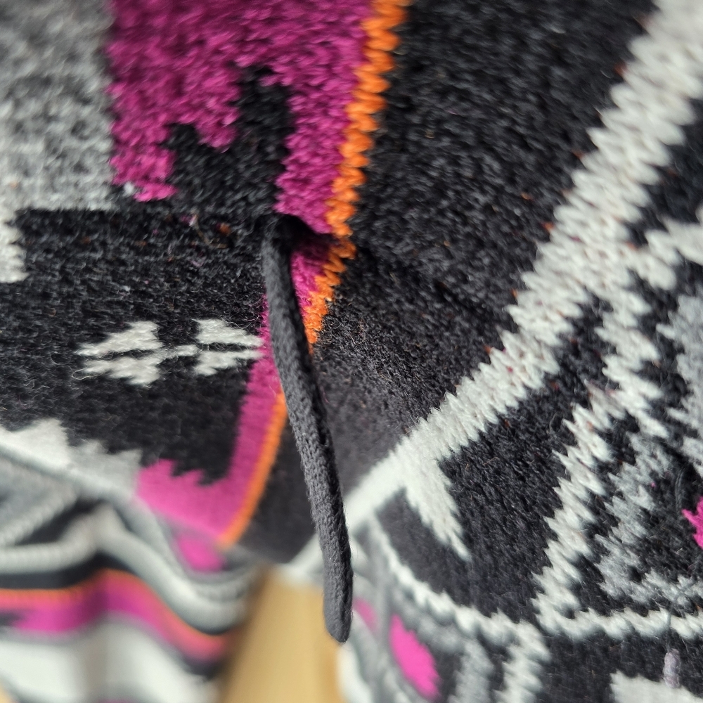 Twik Tribal Aztec Print Open Long Cardigan Sweater L/XL - Picture 9 of 9